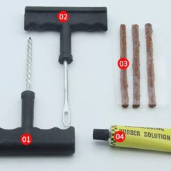 Bộ Dụng Cụ Vá Lốp Xe Máy, Ô Tô Không Săm 6 Chi Tiết Cao Cấp Dễ Dùng