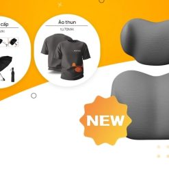 Bộ Gối Tựa Đầu 70Mai Cao Su Non Gối Tựa Cổ Ô Tô Công Thái Học Giảm Mỏi Khi Lái Xe Hơi