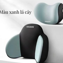Bộ Gối Tựa Đầu Tựa Lưng Cao Su Non Cao Cấp AWESOME Chống Đau Mỏi Lưng Khi Lái Xe Ô tô