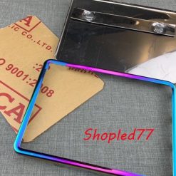 Bộ Khung Biển Số Mica + Ốp Viền Biển 7 Màu Titan Bền Bỉ, Trang Trí Xe Máy