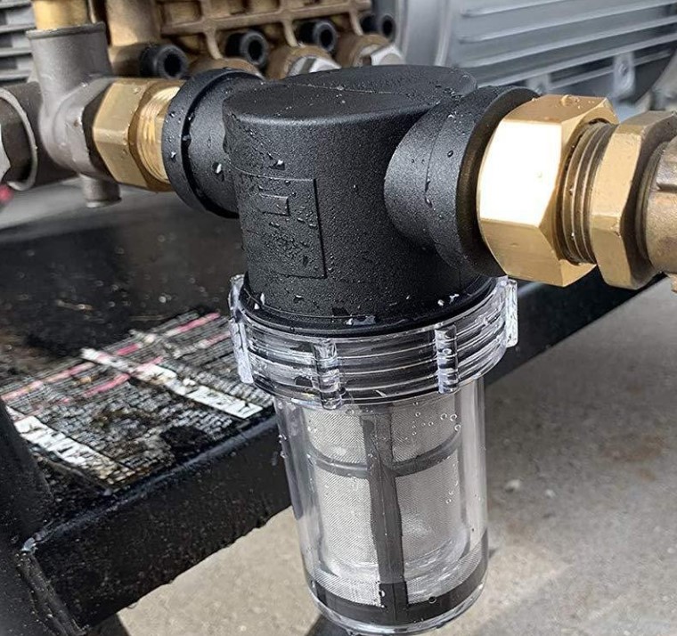 Bộ Lọc Nước Đầu Nguồn, Lọc Thô Inox 100 Mesh Cho Máy Rửa Xe, Nước Sinh Hoạt Gia Đình