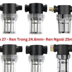 Bộ Lọc Nước Đầu Nguồn, Lọc Thô Inox 100 Mesh Cho Máy Rửa Xe, Nước Sinh Hoạt Gia Đình