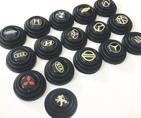 Bộ Nút Giảm Chấn Ô Tô Logo Hãng Xe, Giảm Lực Đóng Cửa, Bảo Vệ Xe