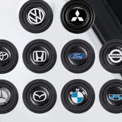 Bộ Nút Giảm Chấn Ô Tô Logo Hãng Xe, Giảm Lực Đóng Cửa, Bảo Vệ Xe