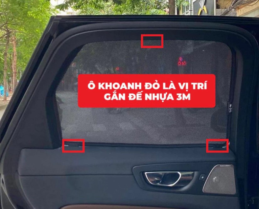 Bộ Phụ Kiện Chân Đế Giữ Rèm Che Nắng Cho Xe Ô Tô Chuyên Dụng Mr.Ôtô Nhỏ Gọn