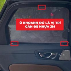 Bộ Phụ Kiện Chân Đế Giữ Rèm Che Nắng Ô Tô MR.ÔTÔ CDN001,Cố Định Rèm Gọn Gàng, Bền Chắc