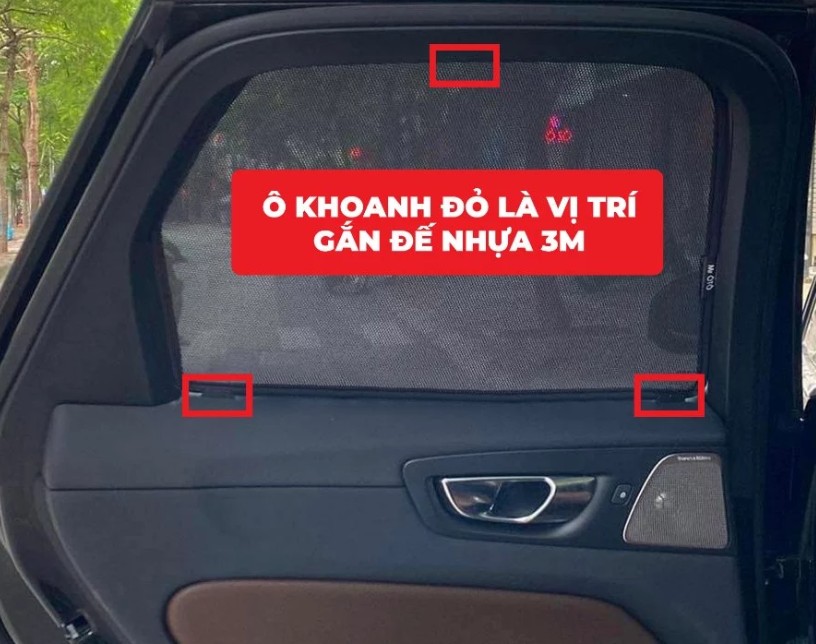 Bộ Phụ Kiện Chân Đế Giữ Rèm Che Nắng Ô Tô MR.ÔTÔ CDN001,Cố Định Rèm Gọn Gàng, Bền Chắc