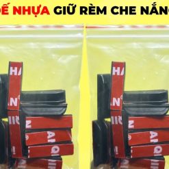 Bộ Phụ Kiện Chân Đế Giữ Rèm Che Nắng Ô Tô MR.ÔTÔ CDN001,Cố Định Rèm Gọn Gàng, Bền Chắc