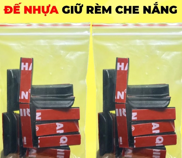 Bộ Phụ Kiện Chân Đế Giữ Rèm Che Nắng Ô Tô MR.ÔTÔ CDN001,Cố Định Rèm Gọn Gàng, Bền Chắc