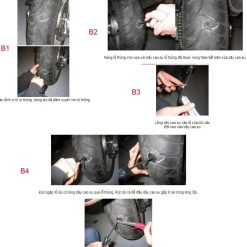 Bộ Vá Lốp Ô Tô, Xe Máy Không Săm Nhỏ Gọn Kèm Cao Su Non