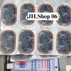 Bộ Vá Vỏ Xe Máy (Keo Vá & Miếng Dán) Cho Lốp Có Ruột, Hàng Việt Nam