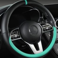 Bọc Vô Lăng Da Nappa Cao Cấp Mềm Mại Size 38cm Cho Xe Hơi 4–16 Chỗ