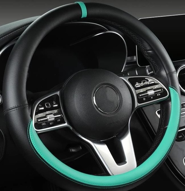 Bọc Vô Lăng Da Nappa Cao Cấp Mềm Mại Size 38cm Cho Xe Hơi 4–16 Chỗ