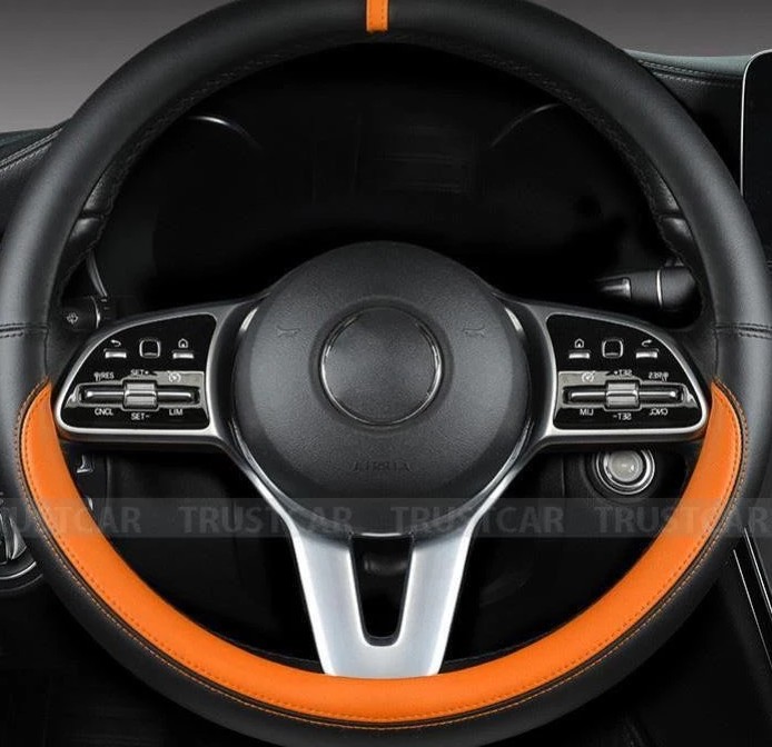 Bọc Vô Lăng Da Nappa Cao Cấp Mềm Mại Size 38cm Cho Xe Hơi 4–16 Chỗ