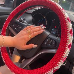 Bọc Vô Lăng Hạt Cườm Cho Xe Tải, Chống Trơn Trượt, Ngăn Mồ Hôi Tay Đủ Kích Thước