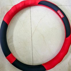 Bọc Vô Lăng Mitsubishi 38cm, Da Vân Carbon Cao Cấp SPC Cho Xpander, Pajero, Attrage, Mirage, Triton, Outlander