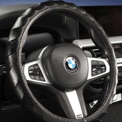 Bọc Vô Lăng Ô Tô Da Bò Thật Cao Cấp, Mềm Mại, Bền Bỉ, Cầm Nắm Đầm Chắc, Size 38cm
