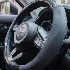 Bọc Vô Lăng Ô Tô Da Carbon, Chống Trơn Trượt, Tăng Độ Bám, Nâng Tầm Nội Thất Xe