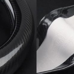 Bọc Vô Lăng Ô Tô Da Carbon, Chống Trơn Trượt, Tăng Độ Bám, Nâng Tầm Nội Thất Xe