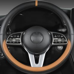 Bọc Vô Lăng Ô Tô Da Nappa Mềm Mại, Êm Tay, Chống Trượt Size 38cm Cho Xe 4–16 Chỗ