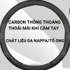 Bọc Vô Lăng Xe Ô Tô Da Nappa 3D Cao Cấp Mỏng Nhẹ, Thoáng Khí, Chống Trơn Trượt