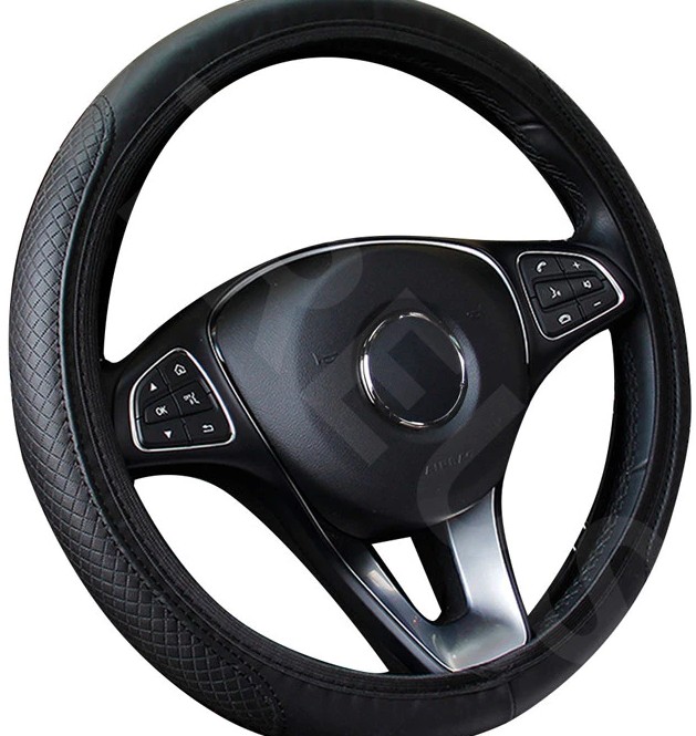 Bọc Vô Lăng Xe Ô Tô Ford Đa Năng 38cm, Bao Da Chống Trơn Trượt, Không Vòng Trong