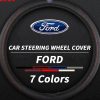 Bọc Vô Lăng Xe Ô Tô Ford Đa Năng 38cm, Bao Da Chống Trơn Trượt, Không Vòng Trong
