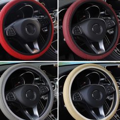 Bọc Vô Lăng Xe Ô Tô Ford Đa Năng 38cm, Bao Da Chống Trơn Trượt, Không Vòng Trong