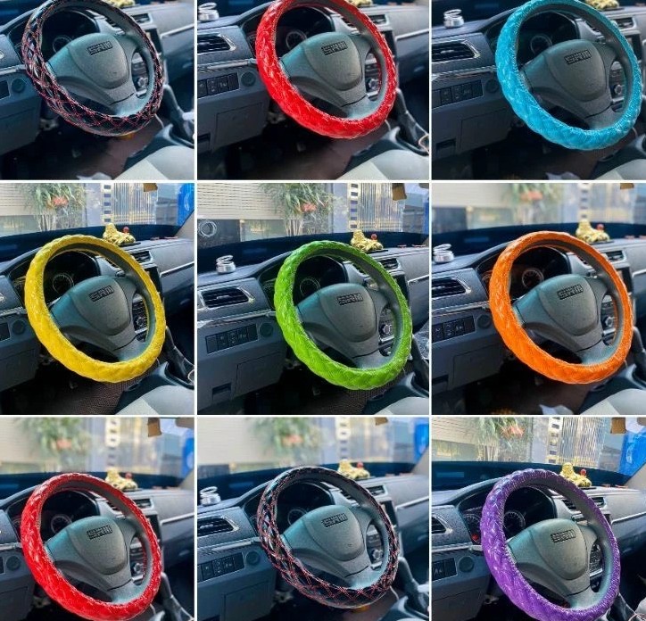 Bọc Vô Lăng Xe Tải Da Bóng Thái Lan Phong Cách Thể Thao, Nhiều Màu Sắc Size Lớn 40cm – 42cm – 45cm