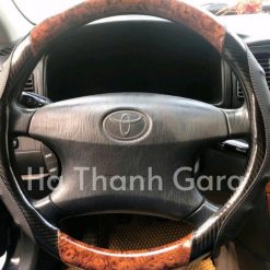 Bọc Vô Lăng Xe Tải, Xe Khách, Xe Đầu Kéo Vân Gỗ Da Cao Cấp, Size 38cm – 50cm