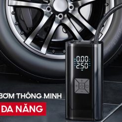 Bơm Lốp Ô Tô Tự Động Tonkin 120W Màn Hình Kép, Động Cơ Siêu Nạp Nhập Đức, Mạnh Mẽ & Bền Bỉ