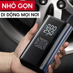 Bơm Lốp Ô Tô Tự Động Tonkin 120W Màn Hình Kép, Động Cơ Siêu Nạp Nhập Đức, Mạnh Mẽ & Bền Bỉ
