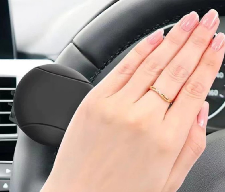 Bóng Trợ Lực Vô Lăng Ô Tô Núm Xoay 360° Giúp Lái Xe 1 Tay Nhẹ Nhàng Cho Xe Hơi & Xe Tải