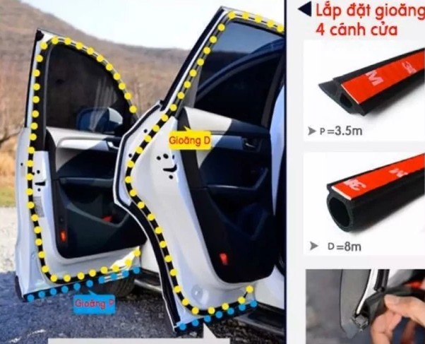 Cao Su Chữ B / Gioăng B Chống Ồn, Tối Ưu Giúp Xe Êm Ái, Kín Gió & Sang Trọng Hơn