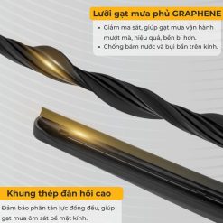 Cặp Gạt Mưa Ô Tô VINFAST Lưỡi Gạt Cao Su Nhật Bản Nhập Khẩu, Chính Hãng TRIPPY