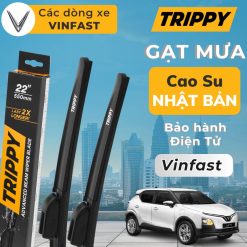 Cặp Gạt Mưa Ô Tô VINFAST Lưỡi Gạt Cao Su Nhật Bản Nhập Khẩu, Chính Hãng TRIPPY