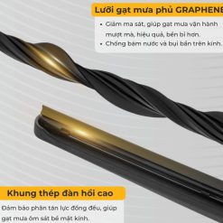 Cặp Gạt Mưa Xe Ô Tô Toyota TRIPPY Lưỡi Gạt Cao Su Nhật Bản Nhập Khẩu