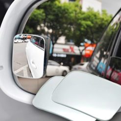 Cặp Gương Cầu Lồi Ô Tô Xóa Điểm Mù, Thủy Tinh Tráng Bạc, Xoay 360°, Tăng Góc Quan Sát