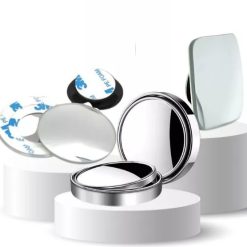 Cặp Gương Cầu Lồi Ô Tô Xóa Điểm Mù, Thủy Tinh Tráng Bạc, Xoay 360°, Tăng Góc Quan Sát