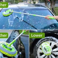 Cây Chổi Lau Rửa Xe Hơi, Ô Tô, Vách Tường, Trần Nhà Vũ Khải, Bông Dày Mịn, Cán Dài 2m & 3m