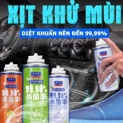 Chai Khử Mùi Ô Tô 180ml Chai Xịt Nội Thất Xe & Khử Khuẩn Điều Hòa Hiệu Quả