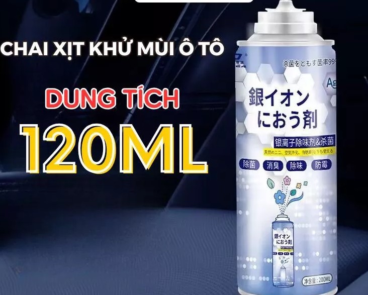 Chai Làm Sạch Khử Mùi Xe Ô Tô Cao Cấp Khử Khuẩn, Khử Mùi Điều Hòa Hiệu Quả, Không Gian Xe Thoáng Mát