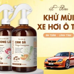 Chai Tinh Dầu Xịt Khử Mùi Xe Hơi VINA TƯƠI 100ml 500ml Thơm Xe Ô Tô, Giảm Say Xe Hiệu Quả