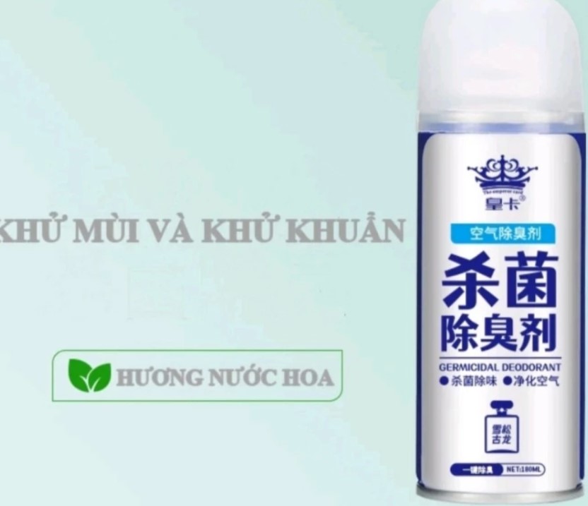 Chai Xịt Khử Mùi Diệt Khuẩn Xe Ô Tô, Làm Sạch Nội Thất, Khử Trùng Máy Lạnh, Hương Nước Hoa