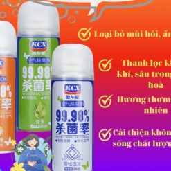 Chai Xịt Khử Mùi & Khử Trùng Máy Lạnh Ô Tô, Làm Sạch Không Khí, Vệ Sinh Điều Hòa Xe Hơi