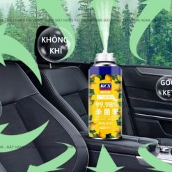 Chai Xịt Khử Mùi Ô Tô KCX 180ML Diệt Khuẩn, Làm Sạch Điều Hòa Xe Hơi
