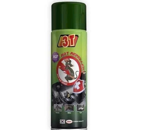 Chai Xịt Phủ Chống Chuột Xe Ô Tô 3T, Bảo Vệ Khoang Động Cơ, Ngăn Chuột Cắn Dây Điện