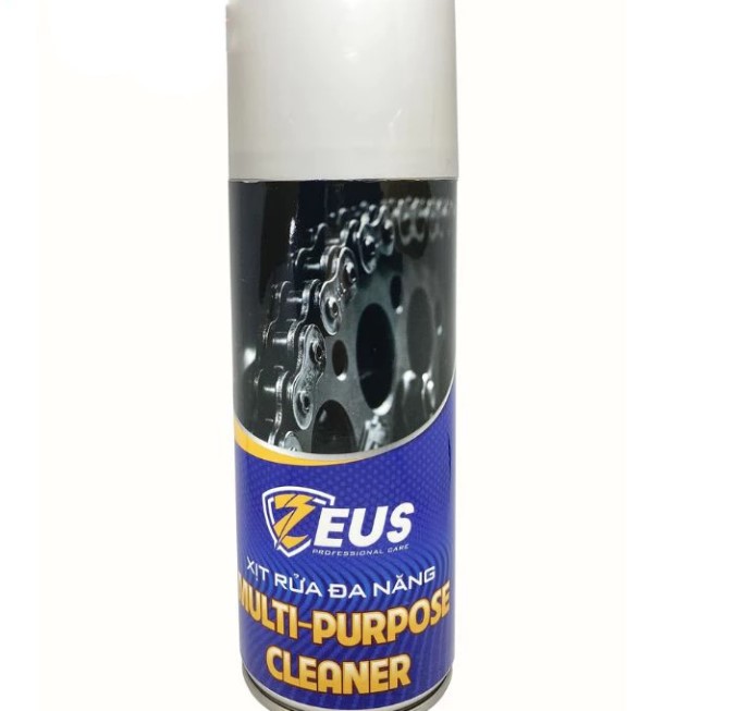 Chai Xịt Rửa Sên Xe Máy ZEUS Multi-Purpose Cleaner 400ml, Vệ Sinh Sên Xe Máy Hiệu Quả