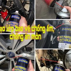 Chai Xịt Tẩy Rỉ Sét & Bôi Trơn Đa Dụng D-CHEM AntiRust 450ml, Bảo Vệ Kim Loại Bền Lâu