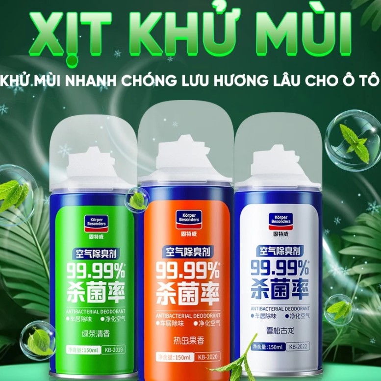 Chai Xịt Vệ Sinh Máy Lạnh Xe Ô Tô K01, Khử Mùi, Diệt Khuẩn, Làm Sạch Giàn Lạnh, Hương Thơm Dễ Chịu